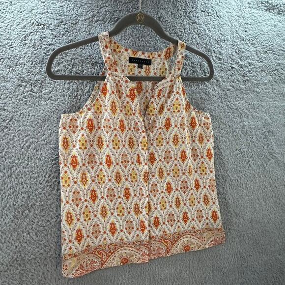 Sanctuary XS Sleeveless V-Neck Top Flowy Boho Casual Summer Vacation - Picture 6 of 8